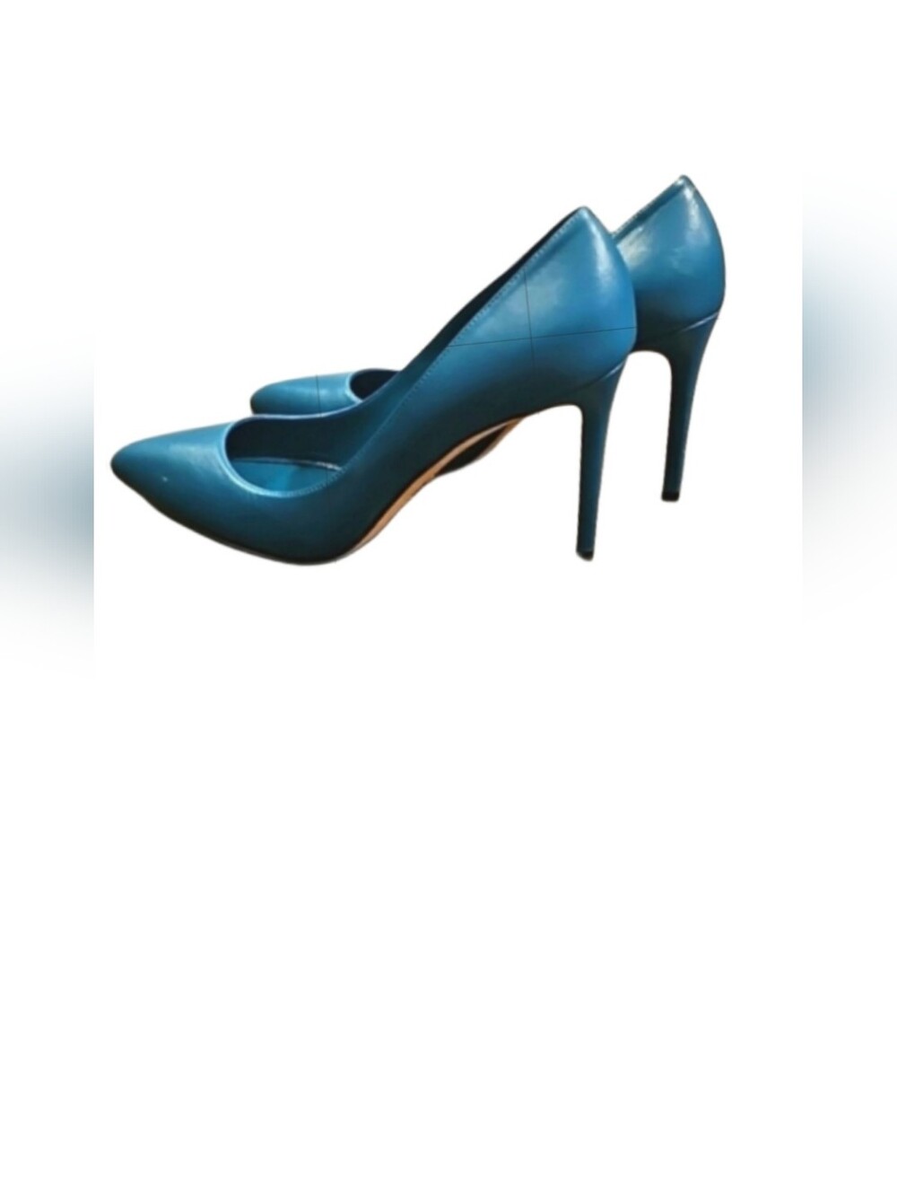 GUCCI Teal Leather Stiletto Pumps - Picture 4 of 13